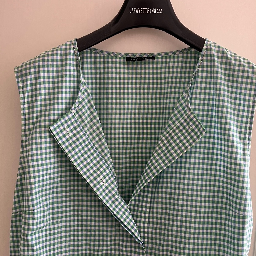 Sweet Lafayette 148 Check Top